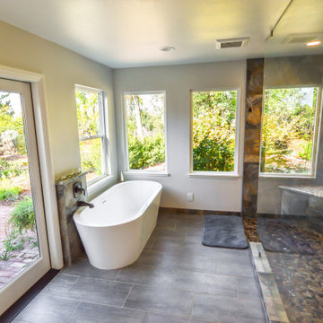 Redlands, CA - Eclectic Master Bathroom Remodel