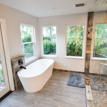 Redlands, CA - Eclectic Master Bathroom Remodel