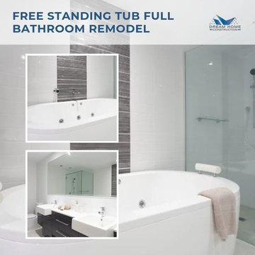 Redmond WA-Bathroom remodel with free standing tub