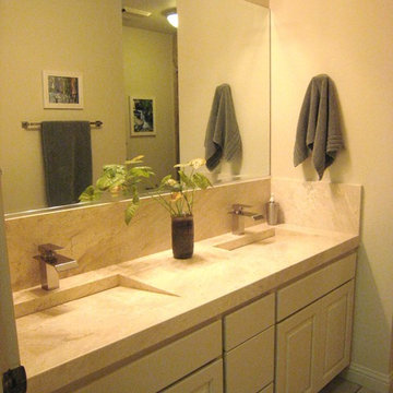 Refaced Guest Bathroom Cabinet Vanity
