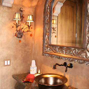 Refined Eclectic Powder Room