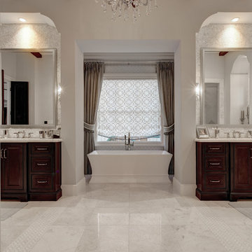 Refined Mediterranean Master Bathroom