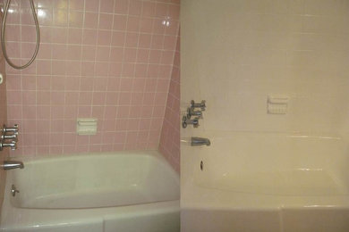 Refinished Bathroom Before and After