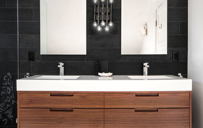 12 façons d'utiliser le noir pour sublimer une salle de bains