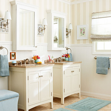 Relaxing Bath with Natural Stone Flooring