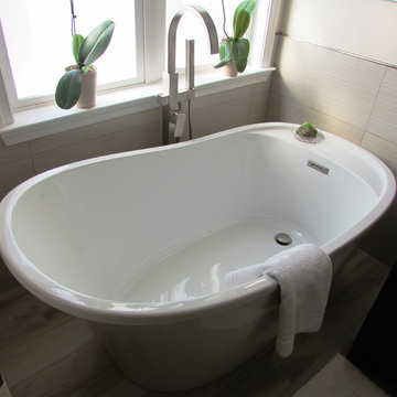 Relaxing master bathroom remodel in Frederick