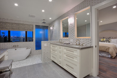 Bathroom - transitional bathroom idea in Orange County