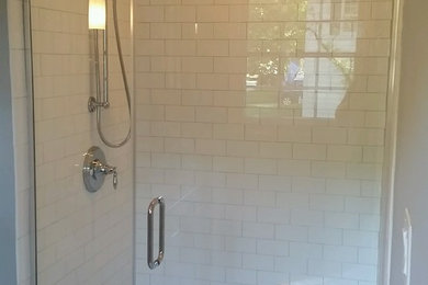 Remodeled master bathroom in Raleigh