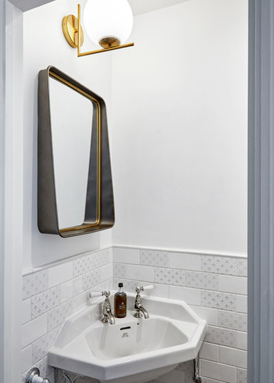 Transitional Bathroom by Hampstead Design Hub