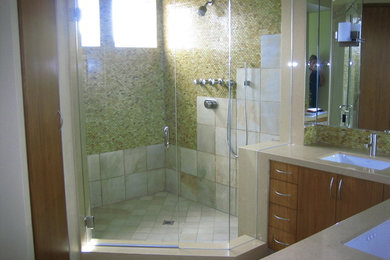 サンディエゴにあるトランジショナルスタイルのおしゃれな浴室の写真