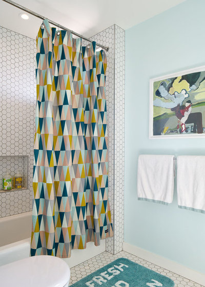Midcentury Bathroom by Alison Damonte Design