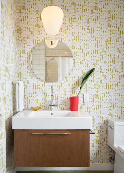 Midcentury Bathroom by Alison Damonte Design