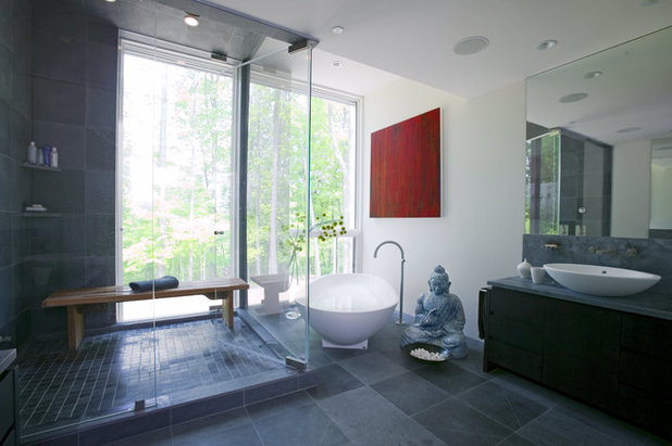 Asian Bathroom by Palmieri Builders