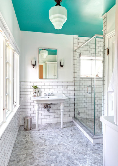 Transitional Bathroom by Dave Fox Design Build Remodelers