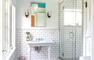 Room of the Day: A Splash of Turquoise in a Vintage-Inspired Bath