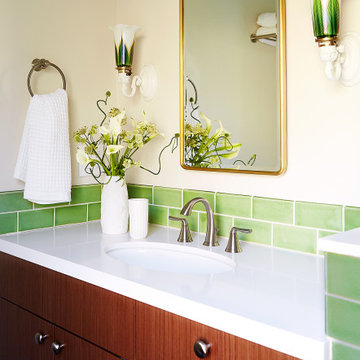 Retro Green Bathroom Tiles