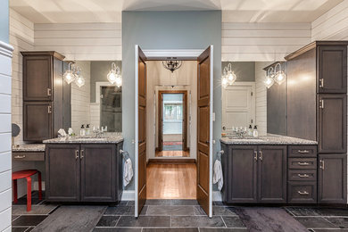 Inspiration for a transitional bathroom remodel in Milwaukee