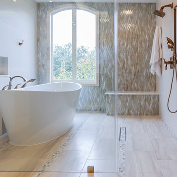 River Oaks | Houston, Texas | Tranquil Spa Master Bathroom Remodel