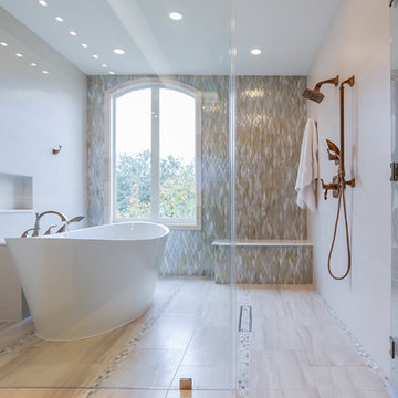 River Oaks | Houston, Texas | Tranquil Spa Master Bathroom Remodel