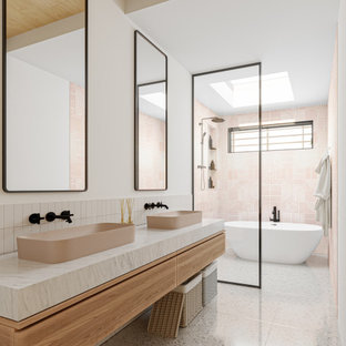 75+ Badezimmer mit Terrazzo-Boden Ideen & Bilder - März 2021 | Houzz DE