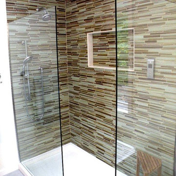 Rocky Point glass mosaic shower