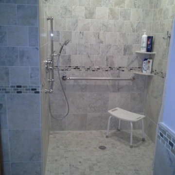 Roll In Shower Bathroom Remodel _ Aging in Place