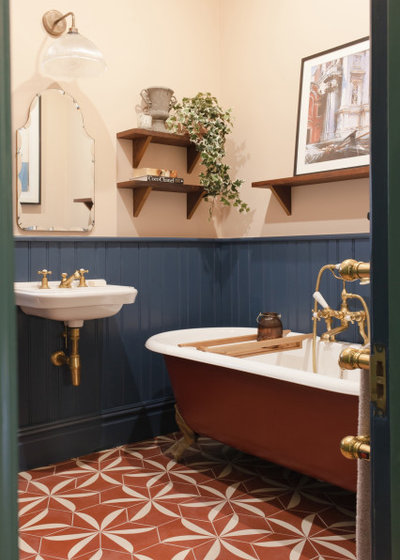 Transitional Bathroom by Brooke Copp-Barton Interiors