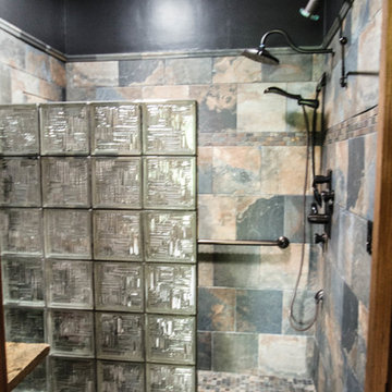Rustic ADA accessible bathroom