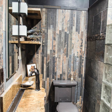 Rustic ADA accessible bathroom