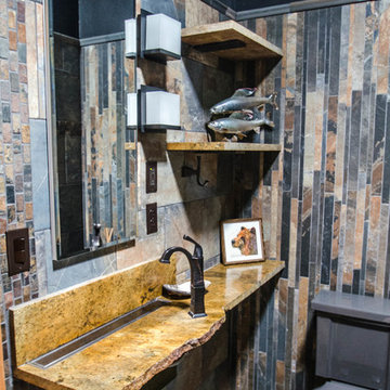Rustic ADA accessible bathroom