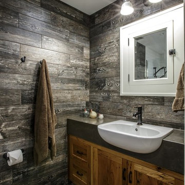 Rustic and Modern Bathroom Vanity
