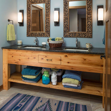 Rustic and Refined Bath