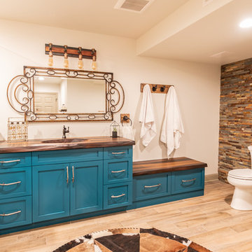 Rustic Chic Basement