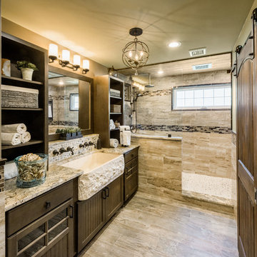 Rustic / elegant master bath