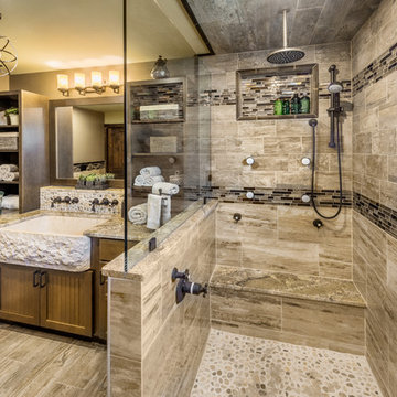 Rustic / elegant master bath