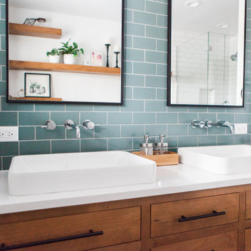 Rustic Flagstone Bathroom