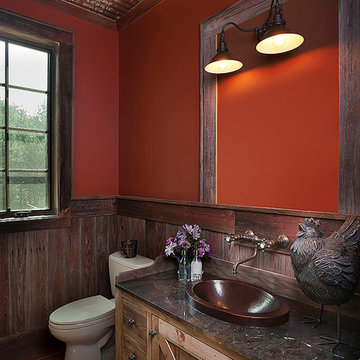 Rustic half bath