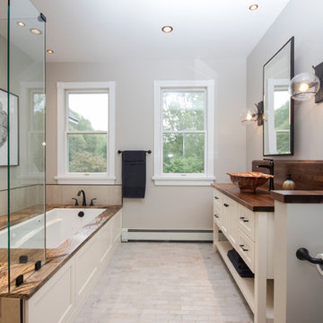 Rustic Master Bathroom Suite Remodel