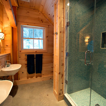 Rustic Ski Lodge Bath