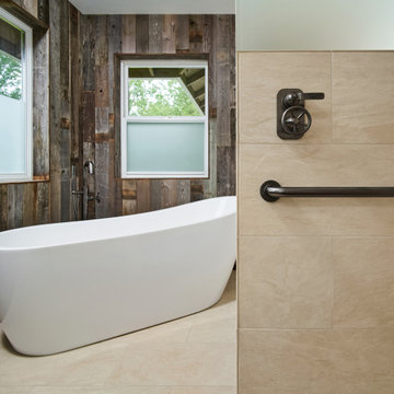 Rustic Spa Inspired Bath