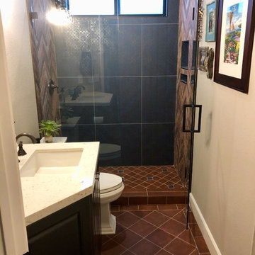 Rustic Spanish-Style Guest Bath