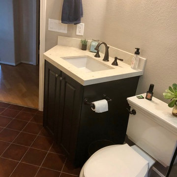 Rustic Spanish-Style Guest Bath
