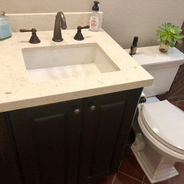 Rustic Spanish-Style Guest Bath