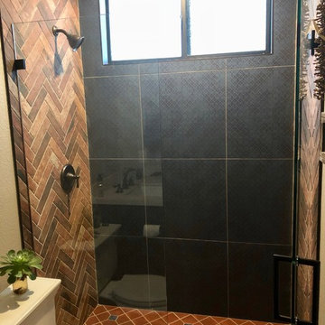 Rustic Spanish-Style Guest Bath