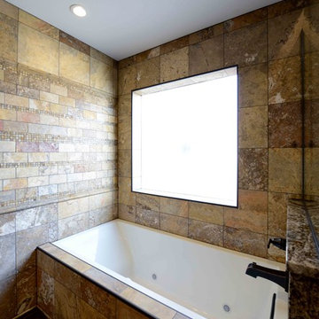 Rustic Style- Master Bathroom Spa Tub