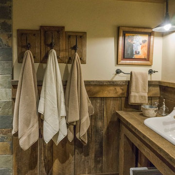 Rustic Western Bathroom- Allenspark Bunkhouse