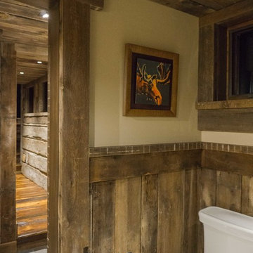 Rustic Western Bathroom- Allenspark Bunkhouse