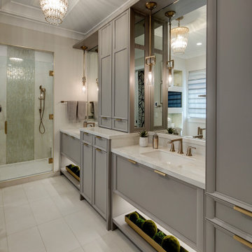Rutt Cabinetry - Sophisticated Luxury Master Bath - Drury Design