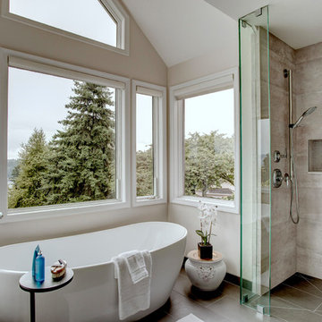Sammamish Master Bath with a View