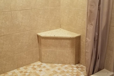 Inspiration for a timeless master ceramic tile bathroom remodel in Philadelphia